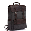 Vintage Leather and Canvas Backpack